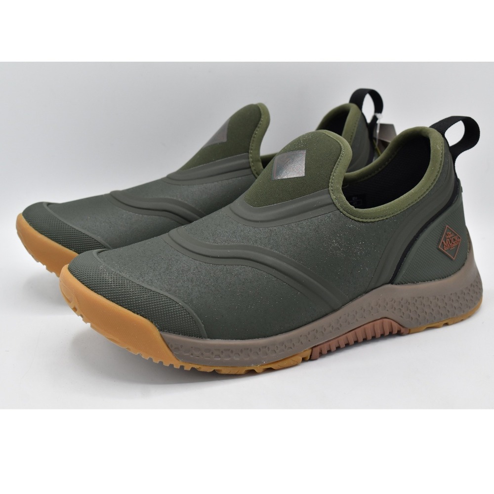 Muck Outscape Low Men 8 Moss Green NEW Waterproof Slip On Shoes